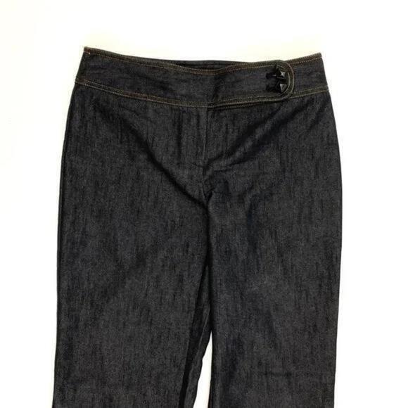 Cato Straight Trouser Women's size 6 Dark Wash Blue Denim Jeans - Picture 2 of 5